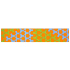 Green Blue Orange Flano Scarf (small) by Mariart