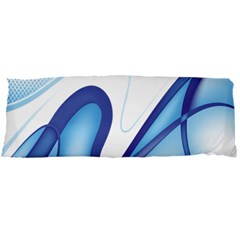 Glittering Abstract Lines Blue Wave Chefron Body Pillow Case Dakimakura (two Sides) by Mariart