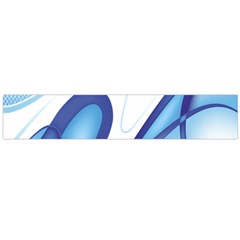 Glittering Abstract Lines Blue Wave Chefron Flano Scarf (large) by Mariart