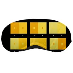 Horizontal Color Scheme Plaid Black Yellow Sleeping Masks by Mariart