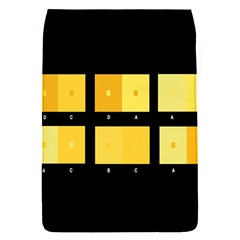 Horizontal Color Scheme Plaid Black Yellow Flap Covers (s)  by Mariart