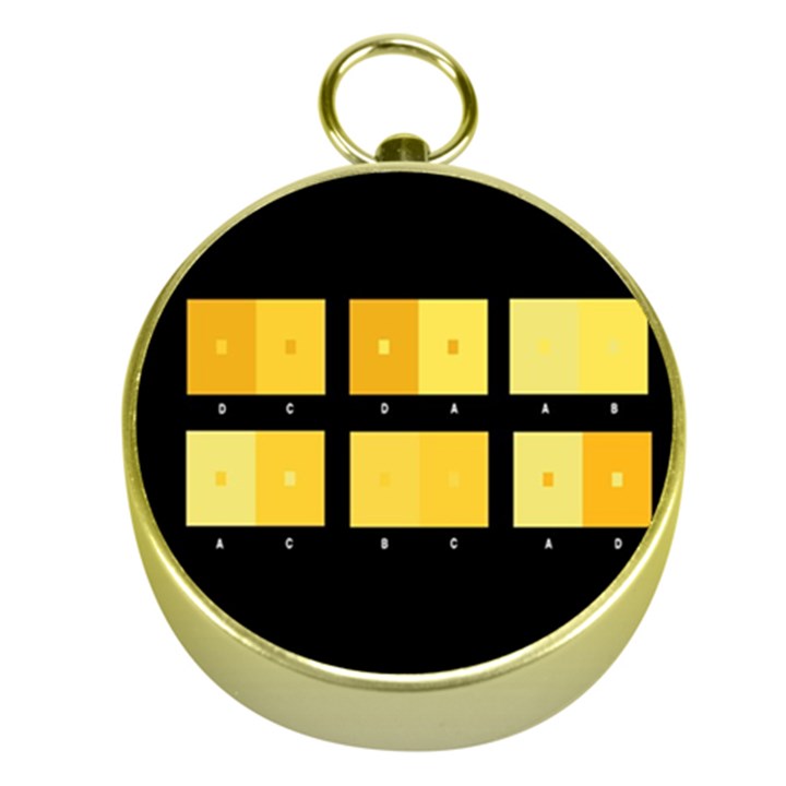 Horizontal Color Scheme Plaid Black Yellow Gold Compasses