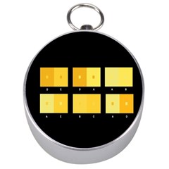 Horizontal Color Scheme Plaid Black Yellow Silver Compasses by Mariart