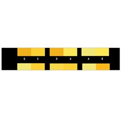 Horizontal Color Scheme Plaid Black Yellow Flano Scarf (large) by Mariart