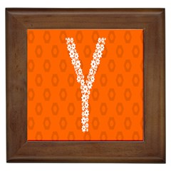 Iron Orange Y Combinator Gears Framed Tiles