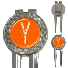 Iron Orange Y Combinator Gears 3-in-1 Golf Divots by Mariart