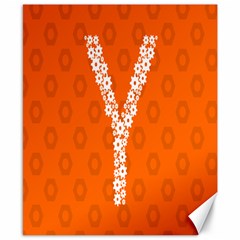 Iron Orange Y Combinator Gears Canvas 8  X 10  by Mariart