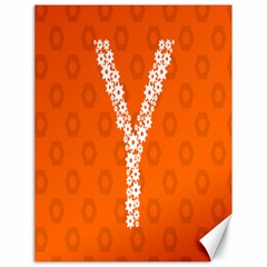 Iron Orange Y Combinator Gears Canvas 18  X 24   by Mariart