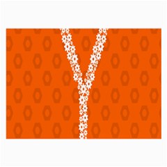 Iron Orange Y Combinator Gears Large Glasses Cloth by Mariart