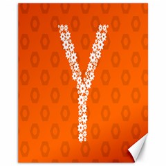 Iron Orange Y Combinator Gears Canvas 11  X 14   by Mariart