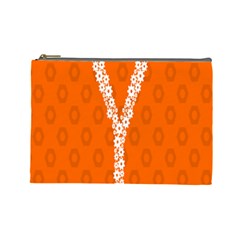 Iron Orange Y Combinator Gears Cosmetic Bag (large)  by Mariart