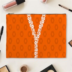 Iron Orange Y Combinator Gears Cosmetic Bag (xl) by Mariart