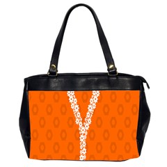 Iron Orange Y Combinator Gears Office Handbags (2 Sides)  by Mariart