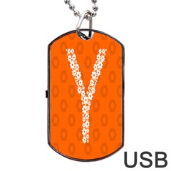 Iron Orange Y Combinator Gears Dog Tag Usb Flash (two Sides) by Mariart