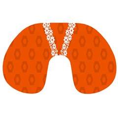 Iron Orange Y Combinator Gears Travel Neck Pillows by Mariart