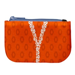 Iron Orange Y Combinator Gears Large Coin Purse