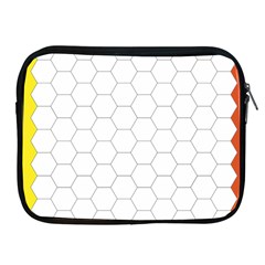 Hex Grid Plaid Green Yellow Blue Orange White Apple Ipad 2/3/4 Zipper Cases by Mariart