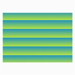 Line Horizontal Green Blue Yellow Light Wave Chevron Large Glasses Cloth (2-side) by Mariart