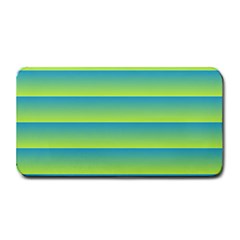 Line Horizontal Green Blue Yellow Light Wave Chevron Medium Bar Mats by Mariart