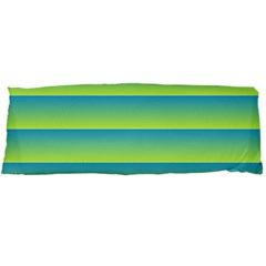 Line Horizontal Green Blue Yellow Light Wave Chevron Body Pillow Case Dakimakura (two Sides) by Mariart