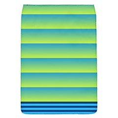 Line Horizontal Green Blue Yellow Light Wave Chevron Flap Covers (s)  by Mariart