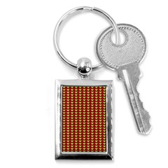 Hawthorn Sharkstooth Triangle Green Red Full Key Chains (rectangle)  by Mariart