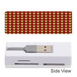 Hawthorn Sharkstooth Triangle Green Red Full Memory Card Reader (Stick)  Front