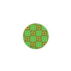 Clipart Aztec Green Yellow 1  Mini Magnets by Mariart