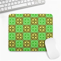 Clipart Aztec Green Yellow Large Mousepads