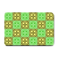 Clipart Aztec Green Yellow Small Doormat  by Mariart