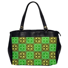 Clipart Aztec Green Yellow Office Handbags by Mariart