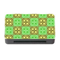 Clipart Aztec Green Yellow Memory Card Reader With Cf