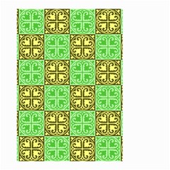 Clipart Aztec Green Yellow Small Garden Flag (two Sides) by Mariart