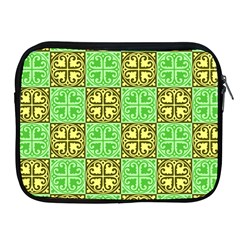 Clipart Aztec Green Yellow Apple Ipad 2/3/4 Zipper Cases by Mariart