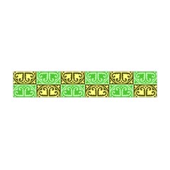 Clipart Aztec Green Yellow Flano Scarf (mini) by Mariart