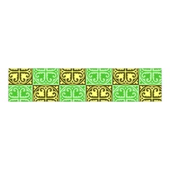 Clipart Aztec Green Yellow Velvet Scrunchie