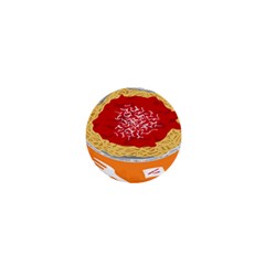 Instant Noodles Mie Sauce Tomato Red Orange Knife Fox Food Pasta 1  Mini Buttons by Mariart