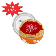 Instant Noodles Mie Sauce Tomato Red Orange Knife Fox Food Pasta 1 75  Buttons (10 Pack) by Mariart