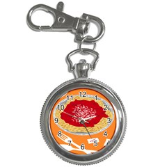 Instant Noodles Mie Sauce Tomato Red Orange Knife Fox Food Pasta Key Chain Watches