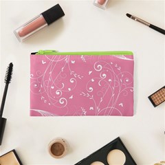 Floral Design Cosmetic Bag (xs) by ValentinaDesign