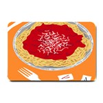 Instant Noodles Mie Sauce Tomato Red Orange Knife Fox Food Pasta Small Doormat  24 x16  Door Mat