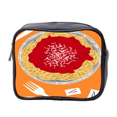 Instant Noodles Mie Sauce Tomato Red Orange Knife Fox Food Pasta Mini Toiletries Bag 2-Side