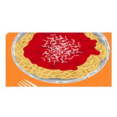 Instant Noodles Mie Sauce Tomato Red Orange Knife Fox Food Pasta Satin Shawl