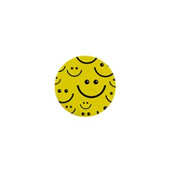 Linus Smileys Face Cute Yellow 1  Mini Buttons by Mariart