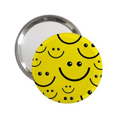 Linus Smileys Face Cute Yellow 2 25  Handbag Mirrors by Mariart