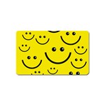 Linus Smileys Face Cute Yellow Magnet (Name Card) Front