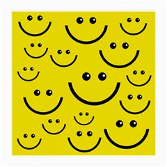 Linus Smileys Face Cute Yellow Medium Glasses Cloth by Mariart