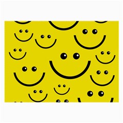 Linus Smileys Face Cute Yellow Large Glasses Cloth by Mariart