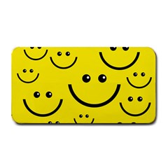 Linus Smileys Face Cute Yellow Medium Bar Mats by Mariart