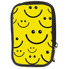 Linus Smileys Face Cute Yellow Compact Camera Cases by Mariart